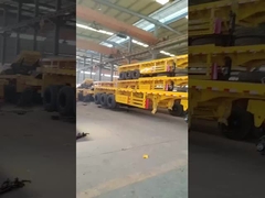 ट्रे के साथ मल्टीफंक्शन फ्लैट बेड सेमीट्रेलर